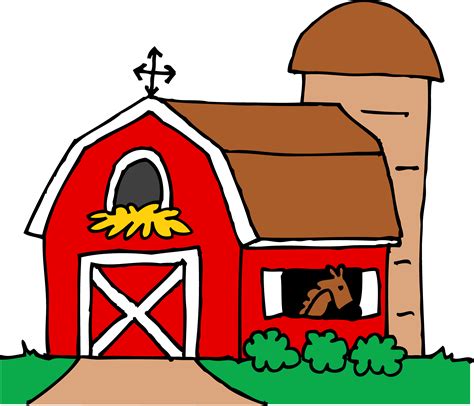 Barn Outline Logo Design Vector Template. . Clip art barns